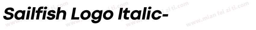 Sailfish Logo Italic字体转换